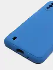 Синий чехол Samsung Galaxy A01 / M01, Галакси А01 / М01 чехол силиконовый рифленый