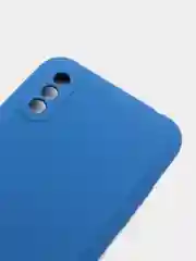 Синий чехол Samsung Galaxy A01 / M01, Галакси А01 / М01 чехол силиконовый рифленый