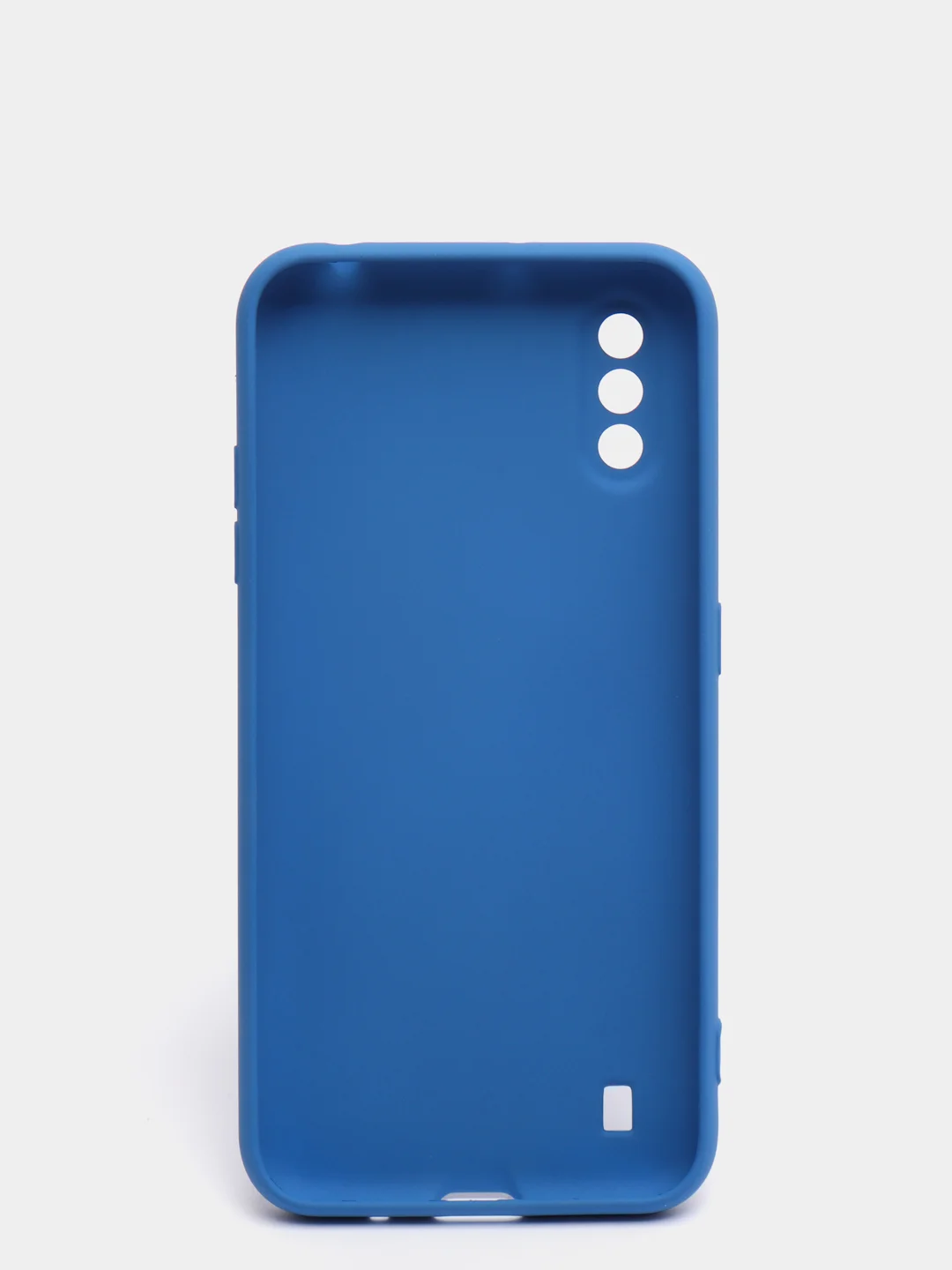 Синий чехол Samsung Galaxy A01 / M01, Галакси А01 / М01 чехол силиконовый рифленый