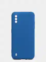 Синий чехол Samsung Galaxy A01 / M01, Галакси А01 / М01 чехол силиконовый рифленый