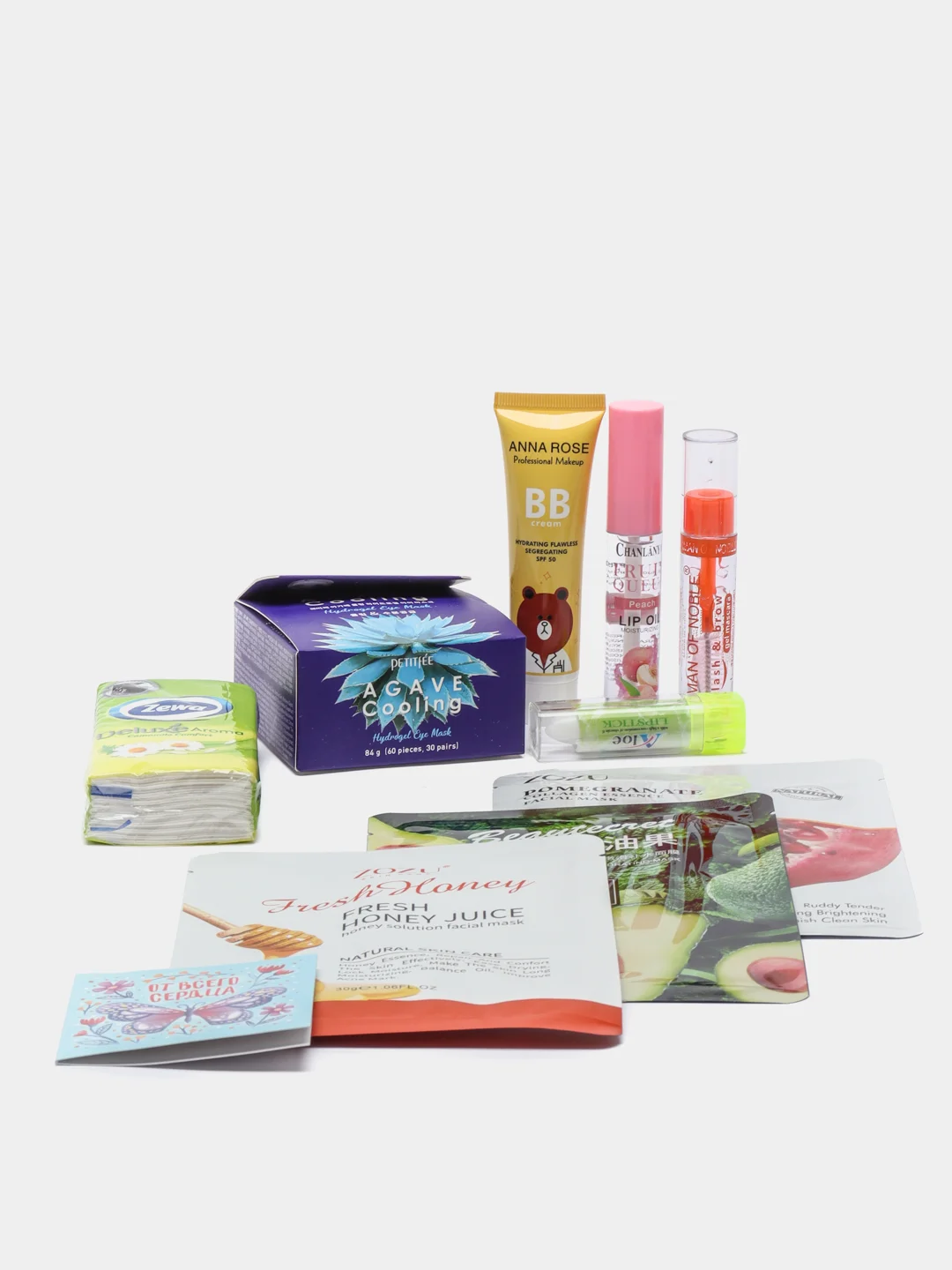 Голубой подарочный набор уходовой косметики Beauty Box/КОСМЕТИЧЕСКИЙ НАБОР