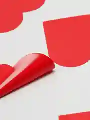 Красный наклейки сердечки для творчества декора