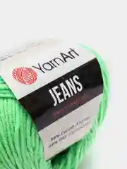 Салатовый пряжа YarnArt Jeans Ярнарт Джинс