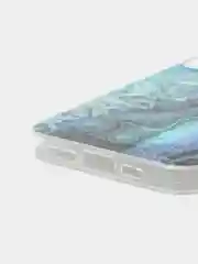 Красный чехол iPhone 12 / 12 Pro (6.1), 12 mini (5.4) силиконовый с мраморным рисунком