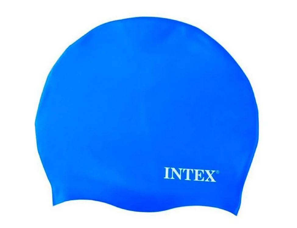 Синий шапочка для бассейна intex от 8 лет