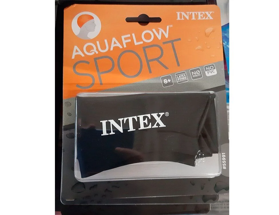 Черный шапочка для бассейна intex от 8 лет