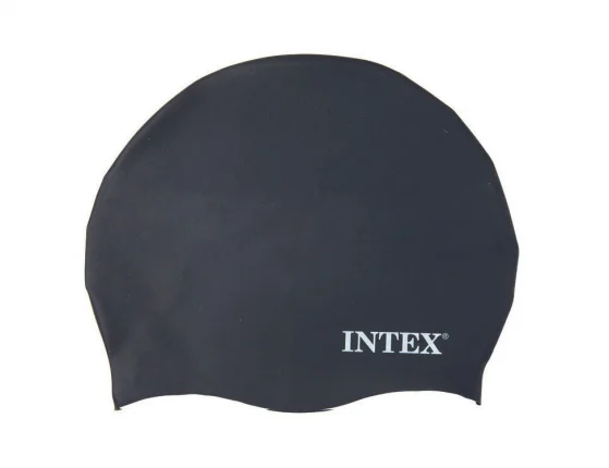 Черный шапочка для бассейна intex от 8 лет