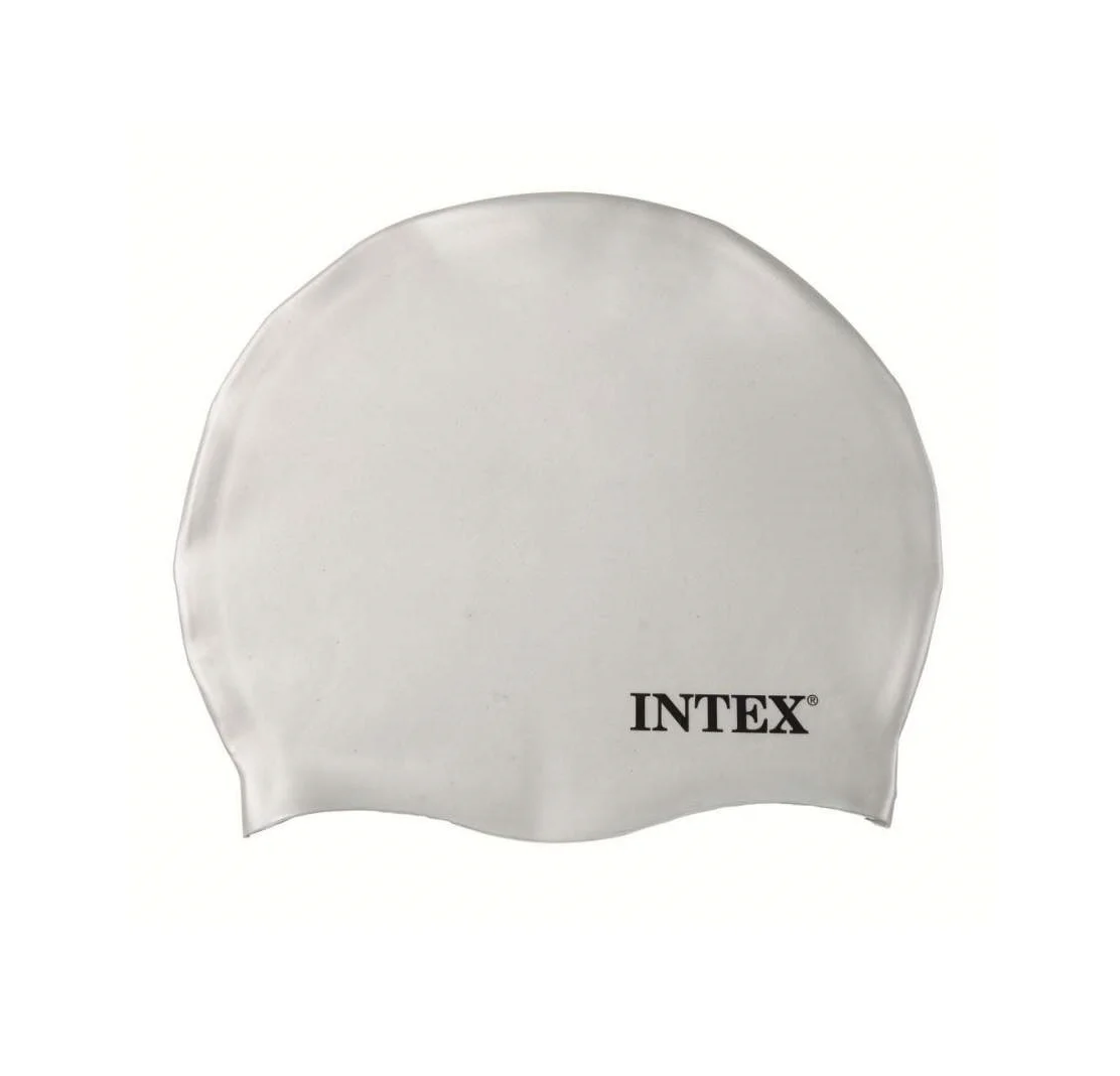 Белый шапочка для бассейна intex от 8 лет