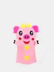 Кораллово-розовый набор для шитья "Игрушка на руку из фетра", 13 х 22 см