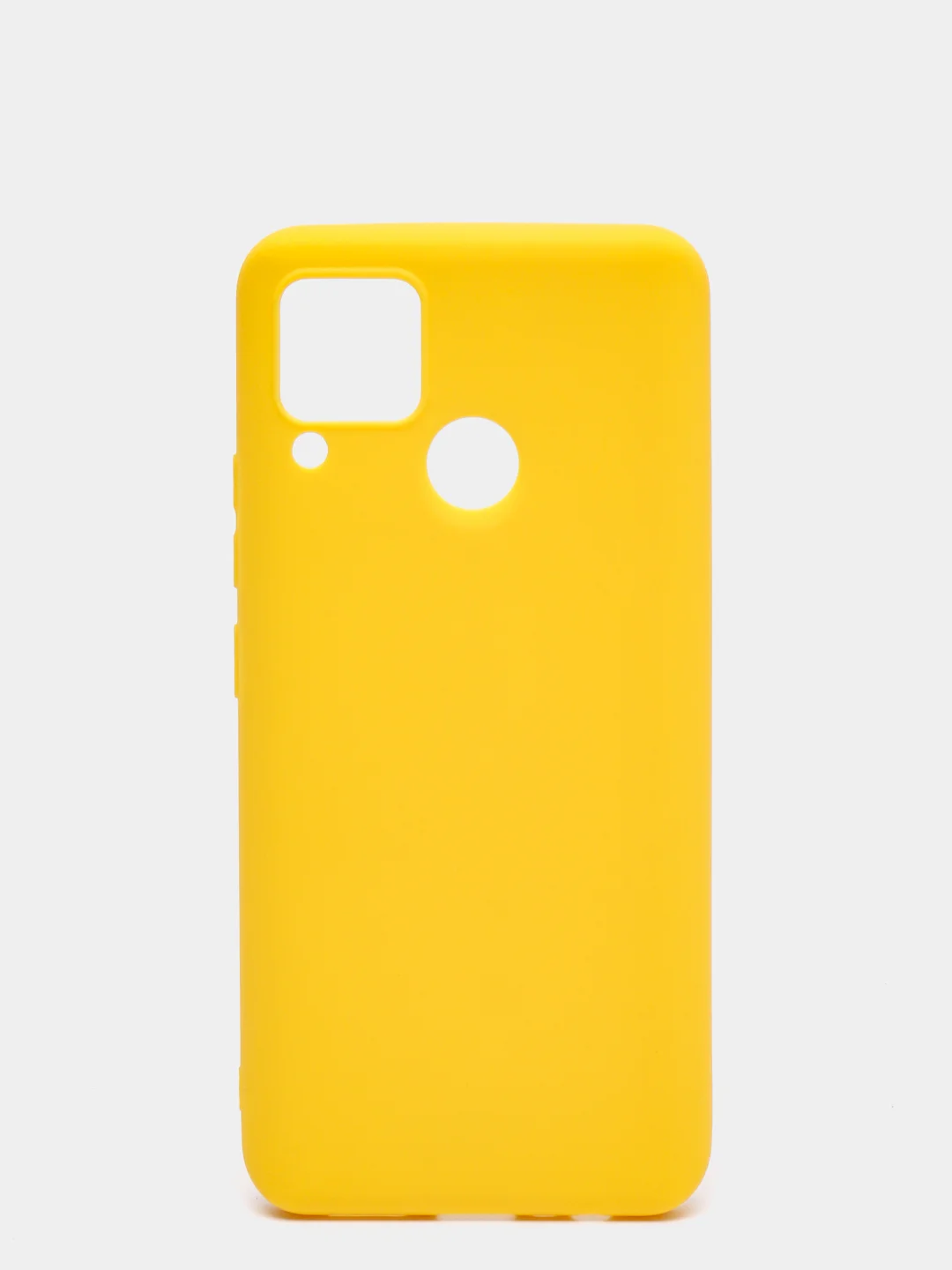 Желтый матовый чехол для Realme C3 / C11 / C15, силиконовый