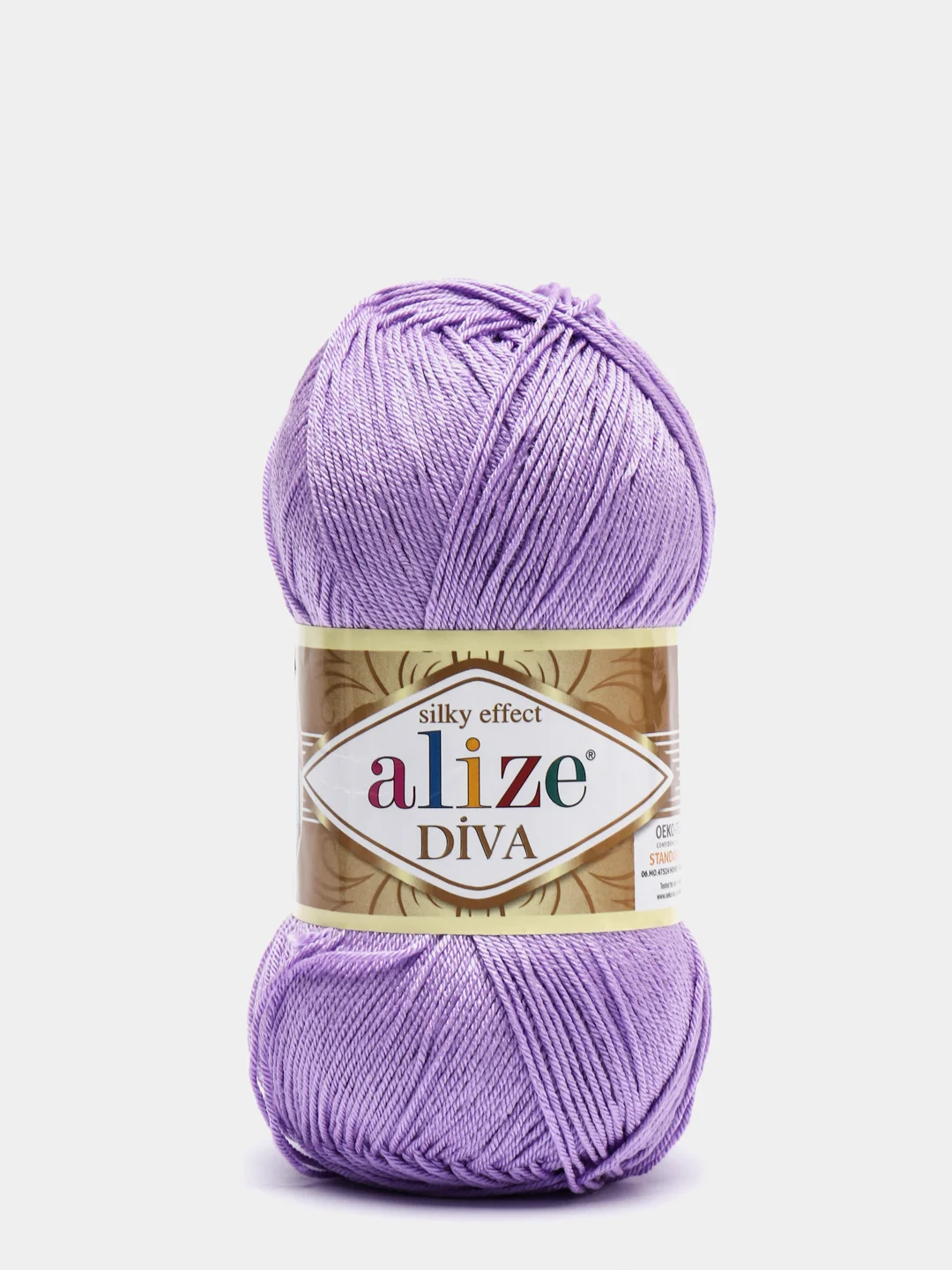 Сиреневый пряжа Alize Diva 100% Микрофибра 100г 350м