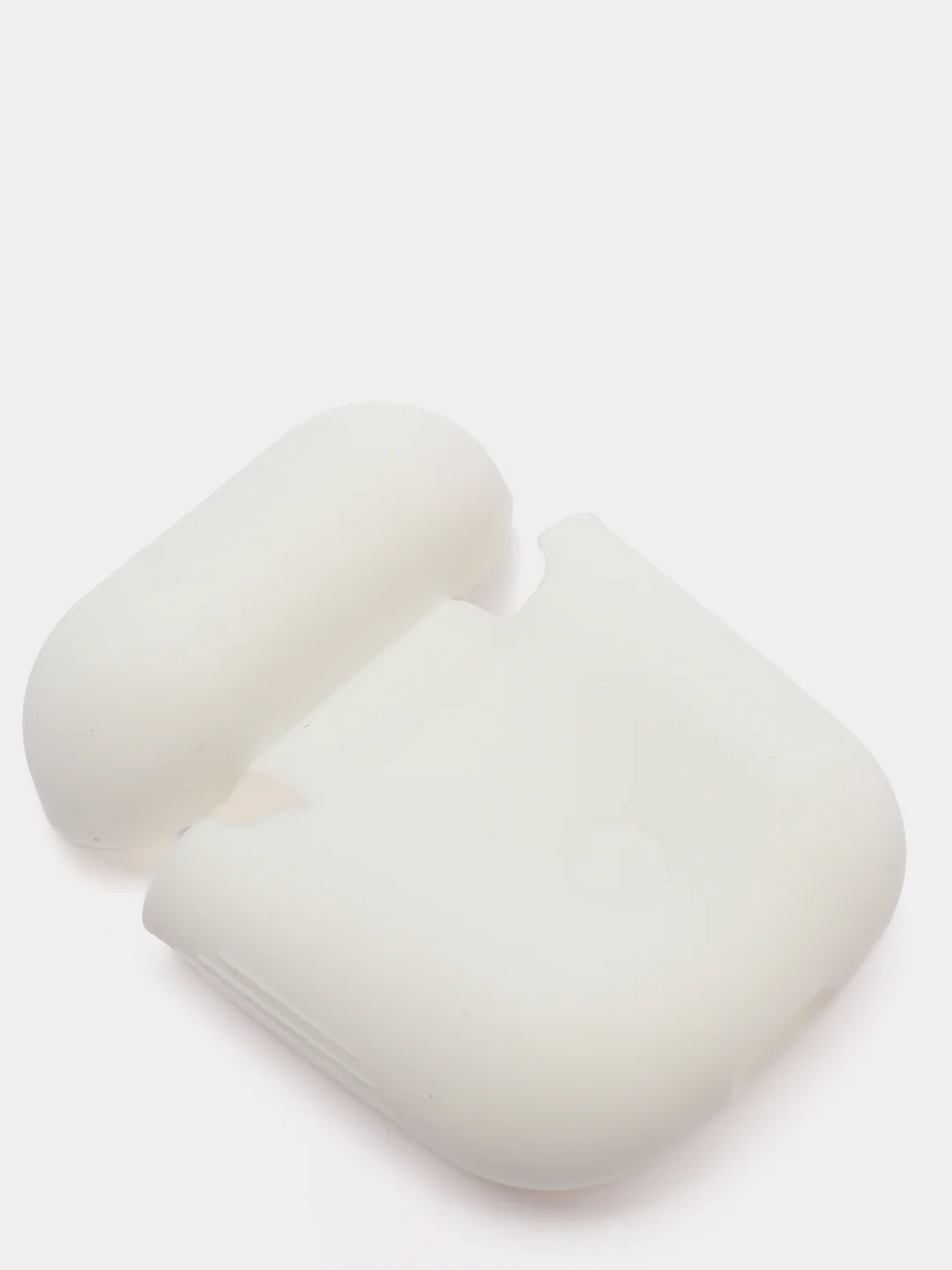 Белый силиконовый чехол для наушников AirPods 1, 2