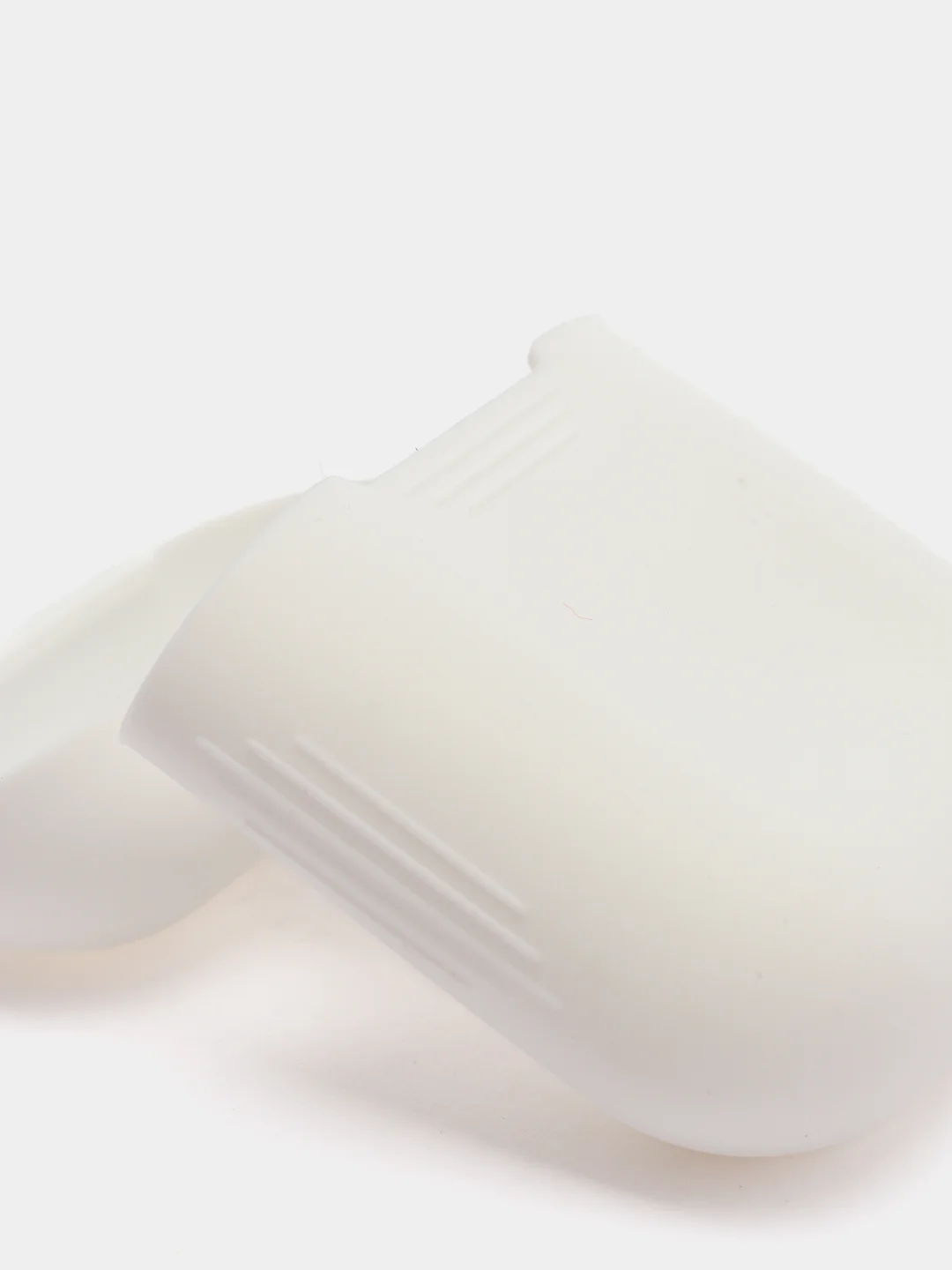 Белый силиконовый чехол для наушников AirPods 1, 2