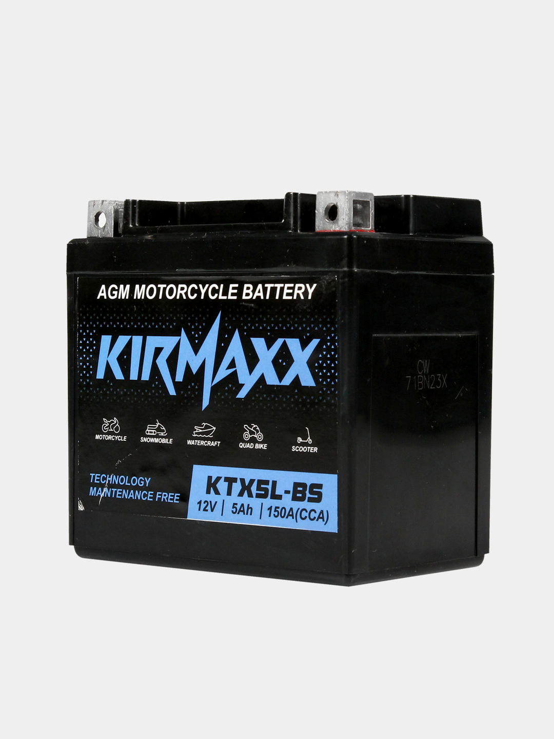 Мото аккумулятор KirMaxx KTX5L-BS(YTX5L-BS) для  мотоцикла,квадроцикла,скутера AGM 12V 5а/ч купить по цене 1513 ₽ в  интернет-магазине KazanExpress