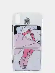 Прозрачный чехол для iPhone X/XS, XS Max, XR "Девушки и принты"