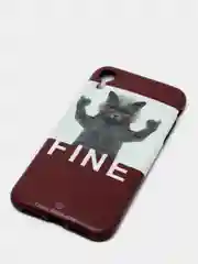 Серебряный чехол для iPhone X/XS, XS Max, XR "Котики и собаки"