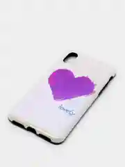 Лавандовый чехол для iPhone X/XS, XS Max, XR "Девушки и принты"