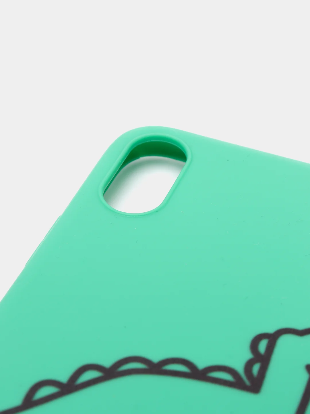 Белый чехол для iPhone X/XS, XS Max, XR "Дино и принты"