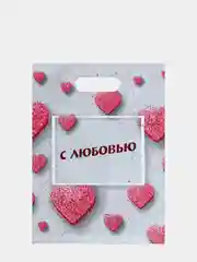 Пакеты подарочные с вырубной ручкой, для подарков на 23 февраля, 10 штук