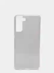 Серебряный силиконовый чехол для Samsung Galaxy S21 Plus, однотонный, блестящий