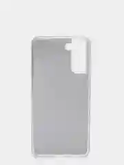 Серебряный силиконовый чехол для Samsung Galaxy S21 Plus, однотонный, блестящий