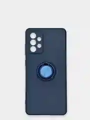 Коралловый чехол Samsung Galaxy A72, Самсунг Галакси А72 силиконовый магнитный с кольцом