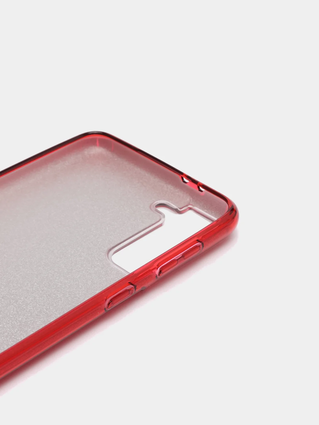 Красный силиконовый чехол для Samsung Galaxy S21 Plus, однотонный, блестящий