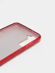 Красный силиконовый чехол для Samsung Galaxy S21 Plus, однотонный, блестящий