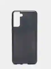Черный силиконовый чехол для Samsung Galaxy S21 Plus, однотонный, блестящий