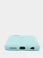 Бирюзовый силиконовый чехол iPhone 6 / iPhone 6S, Silicone Case, с закрытым низом