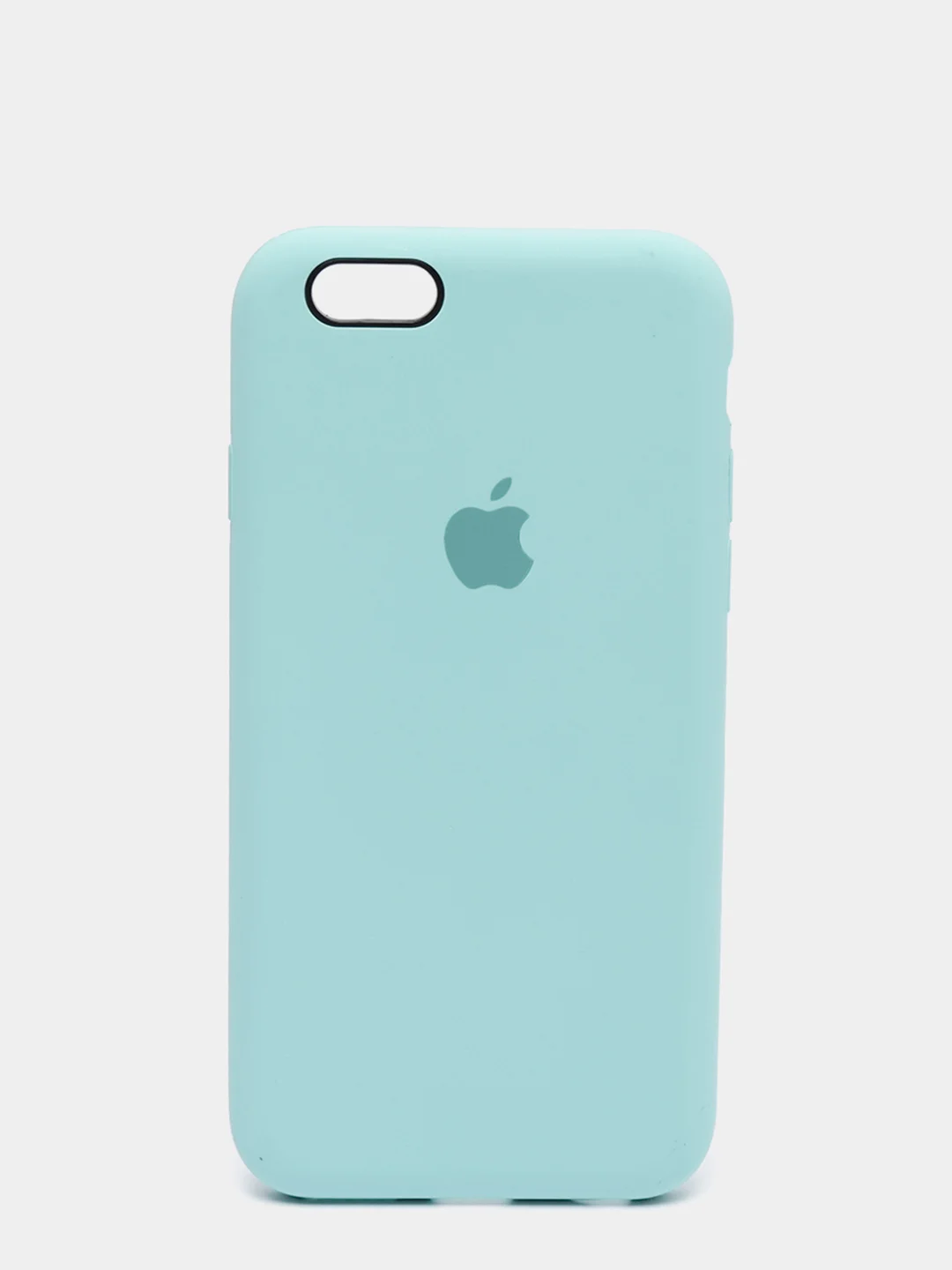 Бирюзовый силиконовый чехол iPhone 6 / iPhone 6S, Silicone Case, с закрытым низом