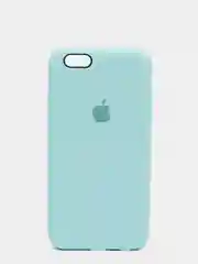 Бирюзовый силиконовый чехол iPhone 6 / iPhone 6S, Silicone Case, с закрытым низом
