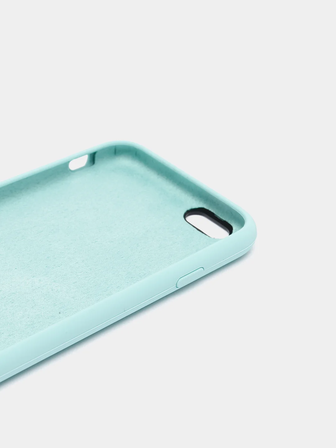 Бирюзовый силиконовый чехол iPhone 6 / iPhone 6S, Silicone Case, с закрытым низом