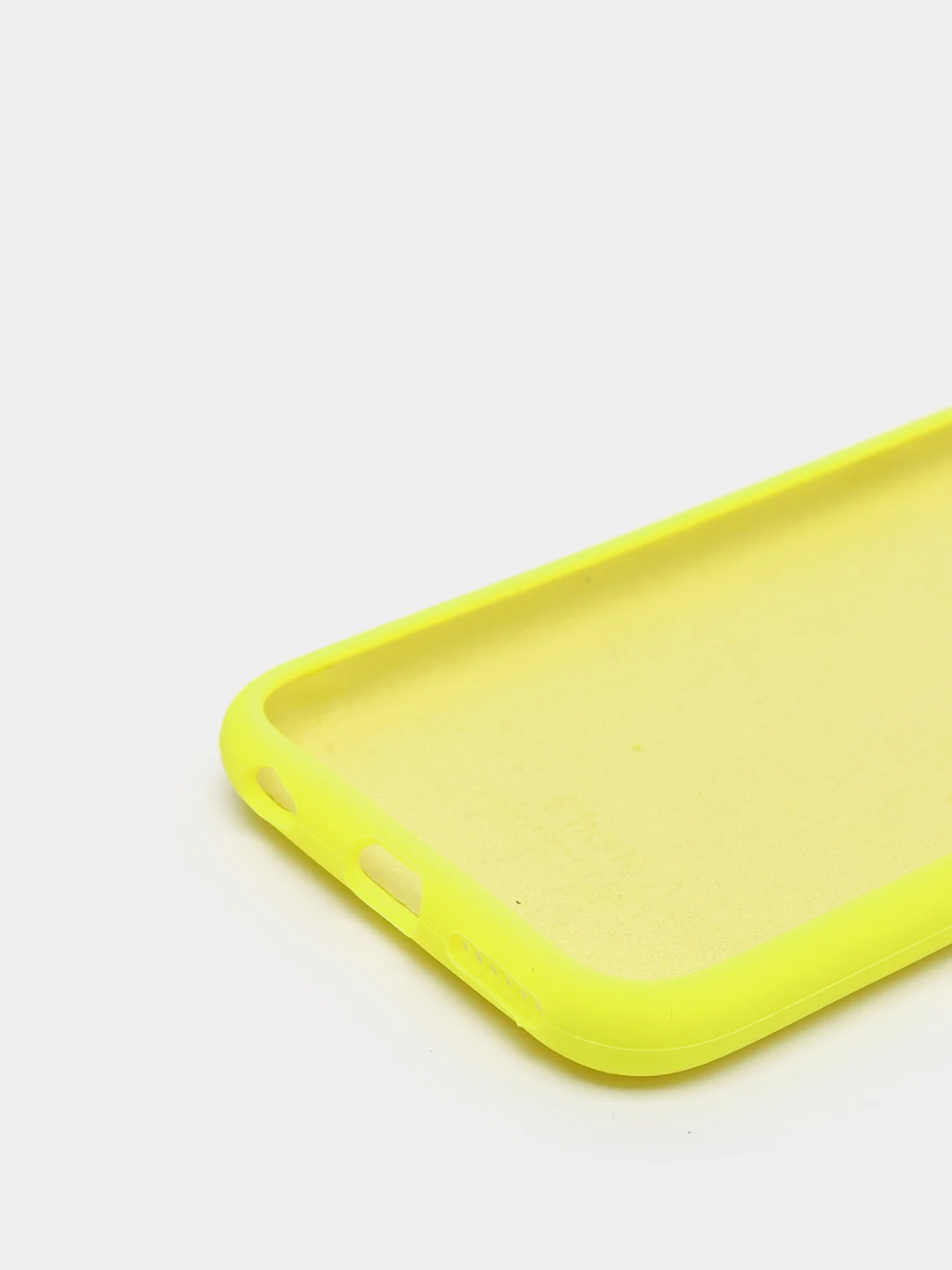 Лимонный силиконовый чехол iPhone 6 / iPhone 6S, Silicone Case, с закрытым низом