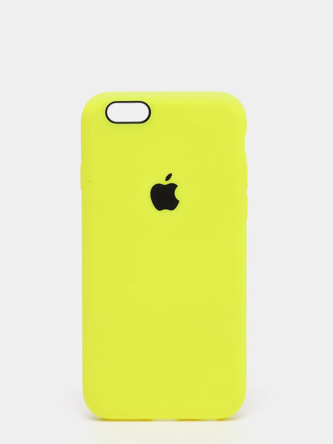Лимонный силиконовый чехол iPhone 6 / iPhone 6S, Silicone Case, с закрытым низом