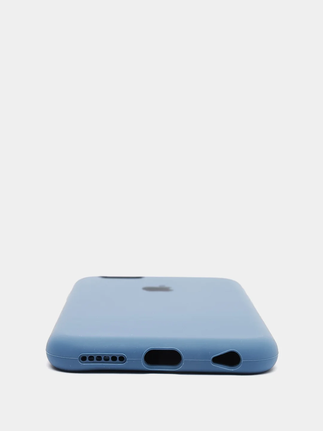 Темно-синий силиконовый чехол iPhone 6 / iPhone 6S, Silicone Case, с закрытым низом