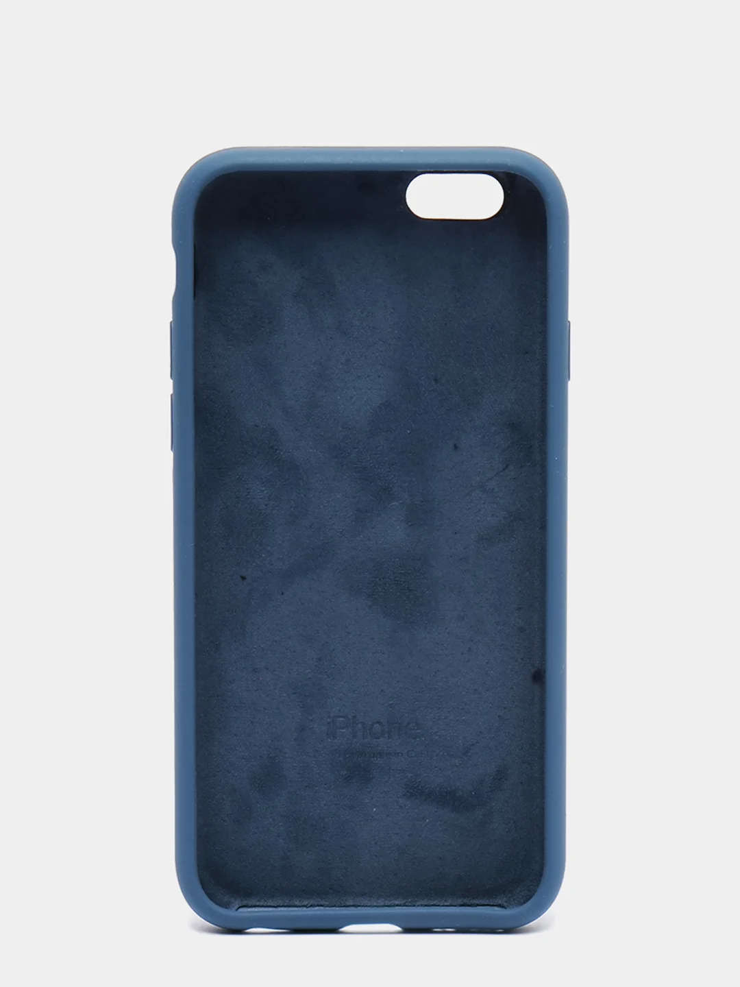 Темно-синий силиконовый чехол iPhone 6 / iPhone 6S, Silicone Case, с закрытым низом