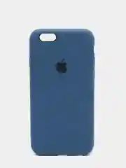 Темно-синий силиконовый чехол iPhone 6 / iPhone 6S, Silicone Case, с закрытым низом