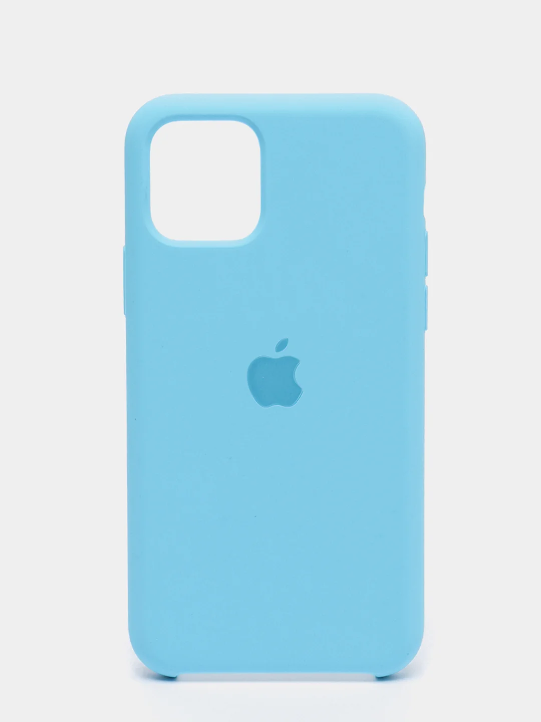 Голубой силиконовый чехол iPhone 11 Pro, Silicone Case, с открытым низом
