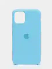 Голубой силиконовый чехол iPhone 11 Pro, Silicone Case, с открытым низом