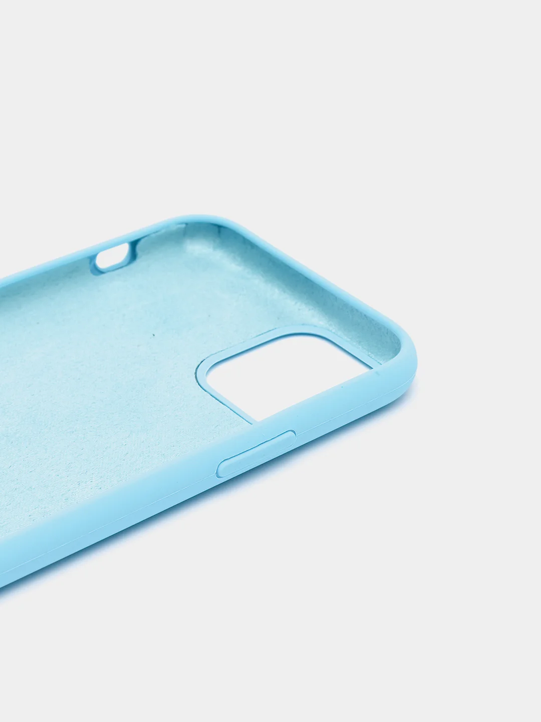 Голубой силиконовый чехол iPhone 11 Pro, Silicone Case, с открытым низом