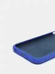 Синий силиконовый чехол iPhone 6 / iPhone 6S, Silicone Case, с закрытым низом