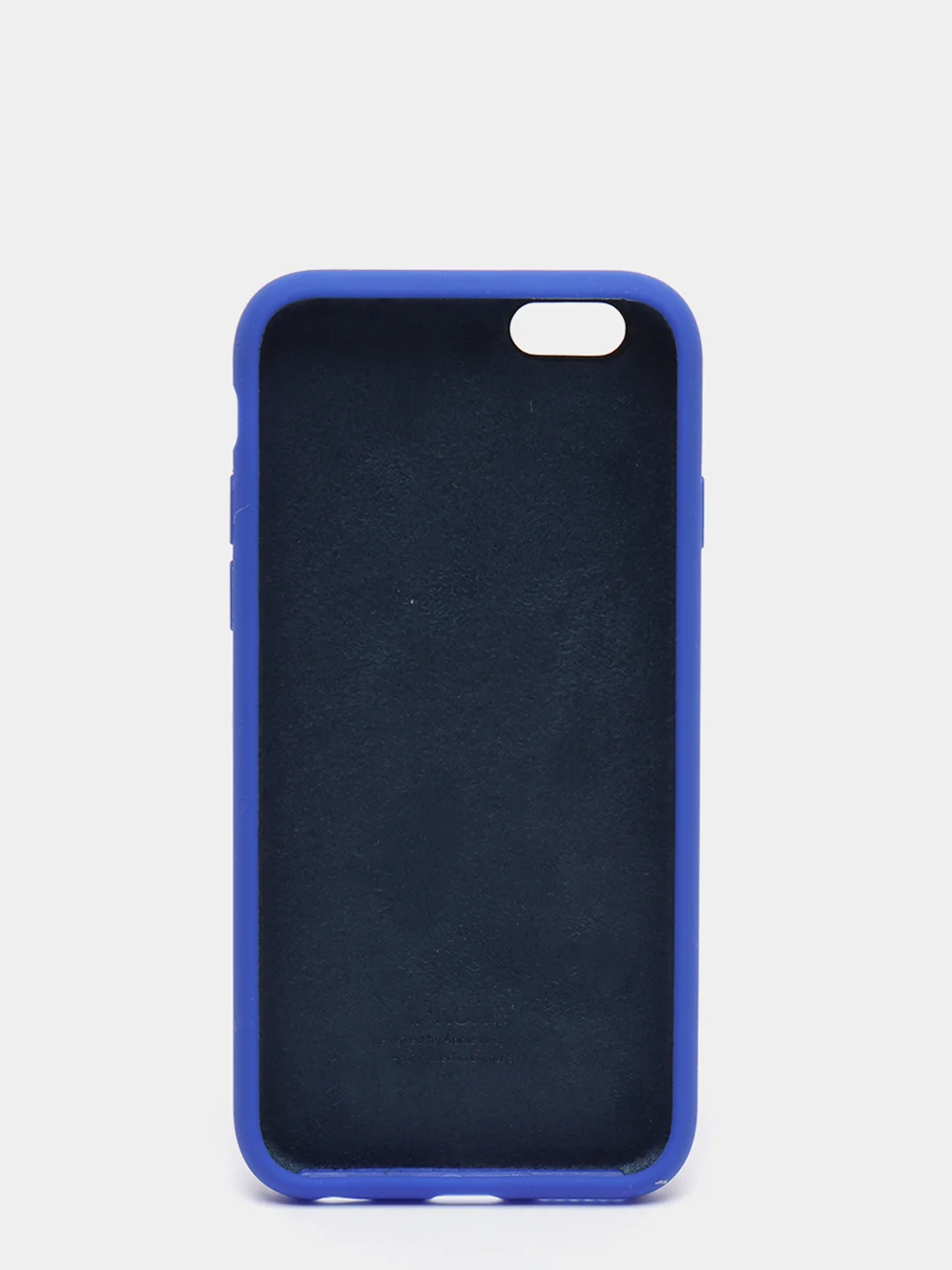 Синий силиконовый чехол iPhone 6 / iPhone 6S, Silicone Case, с закрытым низом