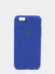 Синий силиконовый чехол iPhone 6 / iPhone 6S, Silicone Case, с закрытым низом