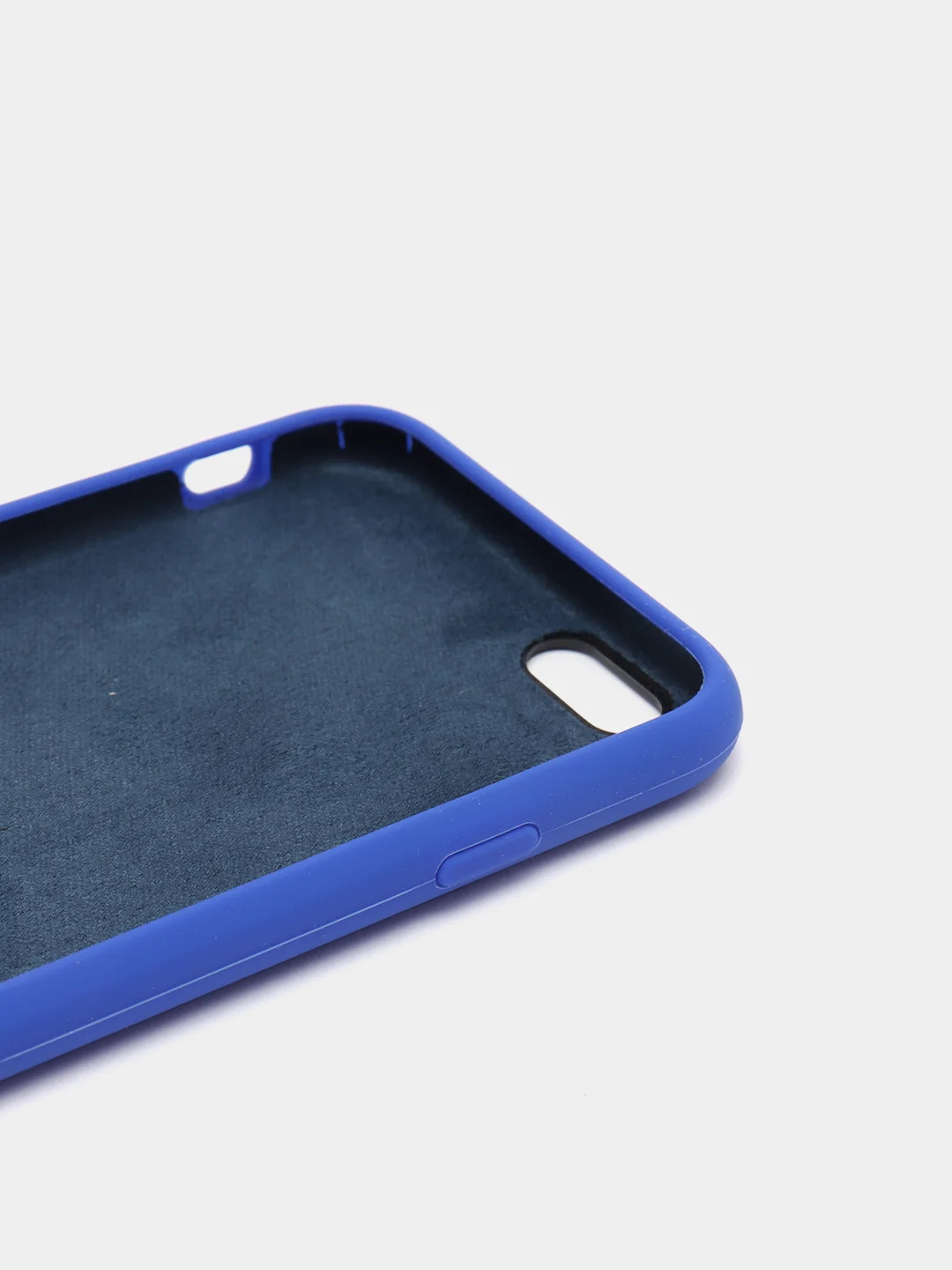 Синий силиконовый чехол iPhone 6 / iPhone 6S, Silicone Case, с закрытым низом