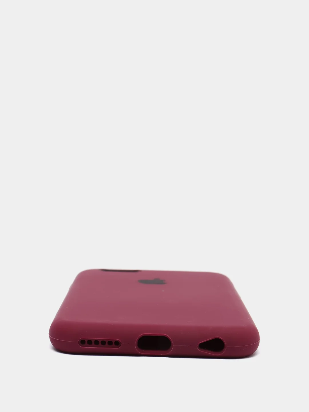 Тёмно-бордовый силиконовый чехол iPhone 6 / iPhone 6S, Silicone Case, с закрытым низом