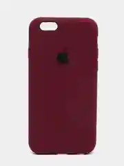 Тёмно-бордовый силиконовый чехол iPhone 6 / iPhone 6S, Silicone Case, с закрытым низом