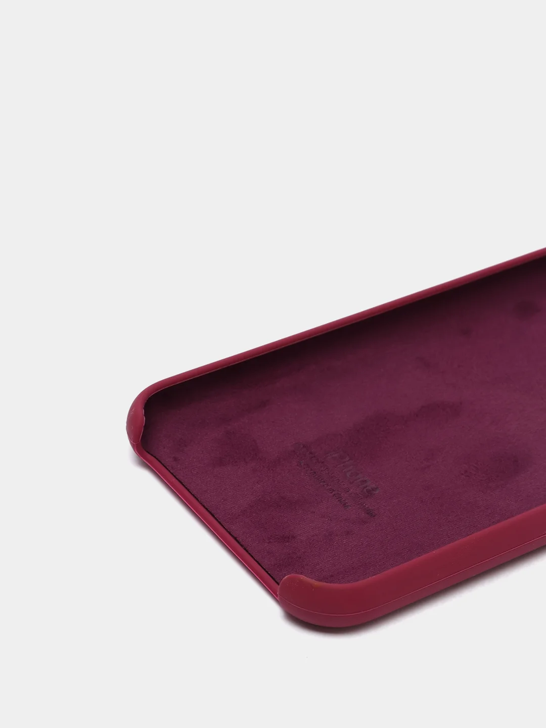 Тёмно-бордовый силиконовый чехол iPhone 11 Pro, Silicone Case, с открытым низом