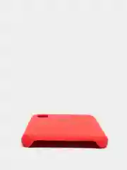 Красный силиконовый чехол iPhone X / iPhone XS, Silicone Case, с открытым низом