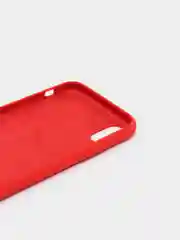 Красный силиконовый чехол iPhone X / iPhone XS, Silicone Case, с открытым низом